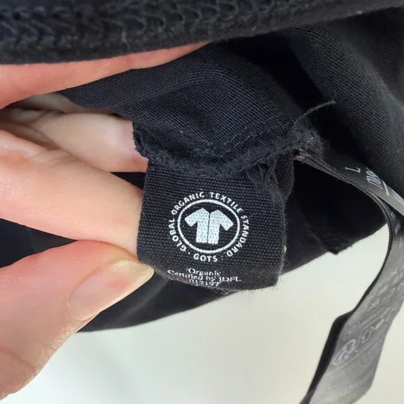 AllSaints Tiger Turin Bela Black + White Women's  Baby Tee - Size Large - Picture 8 of 8